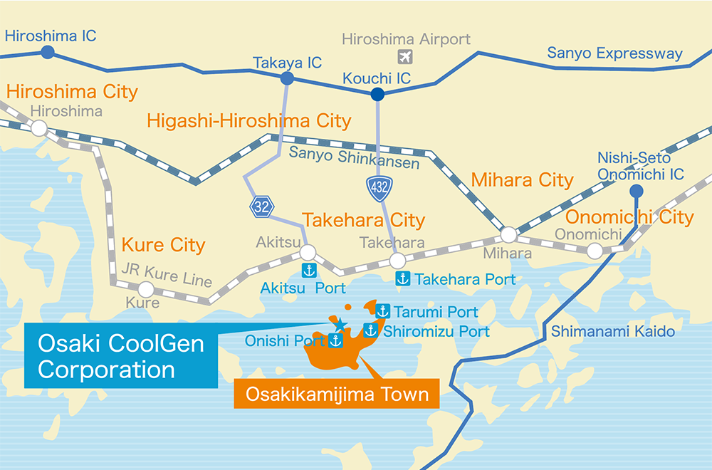 Osaki CoolGen Location Map